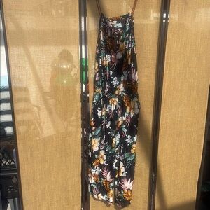 Floral Black Jumpsuit